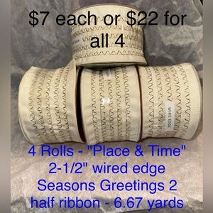 2-1/2" Wired Edge Ribbon